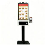 21.5/24/27/32 Inch Self Order Kiosk with Capacitive Touch QR Code Scanner & Thermal Printer